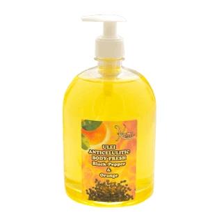 Антицелюлітна олія Body Fresh Чорний перець та апельсин, 1000 мл, Kosmo Oil
