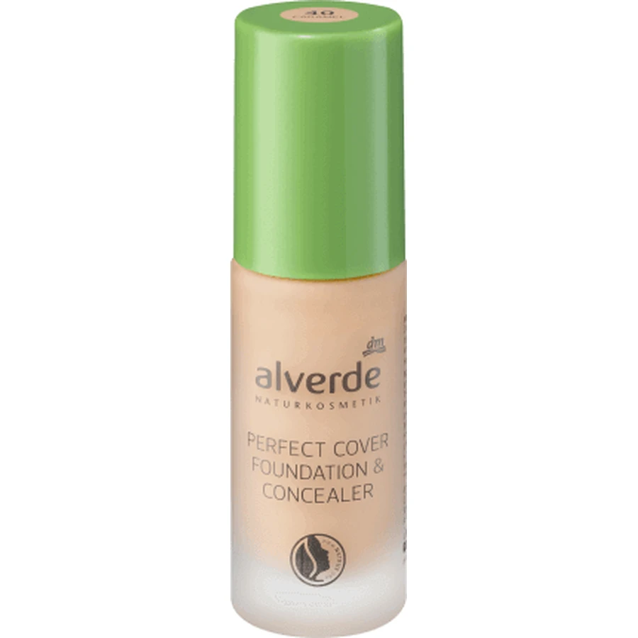 Тональний крем і коректор Alverde Naturkosmetik Perfect Cover 40, 20 мл: ціни та характеристики