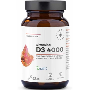 Вітамін D3 4000 МО 90 капсул Aura Herbals