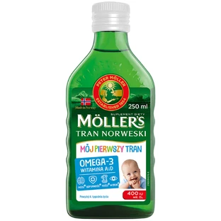 Риб’ячий жир Mollers My First Norwegian Cod Liver Oil для дітей віком від 4 тижнів, 250 мл