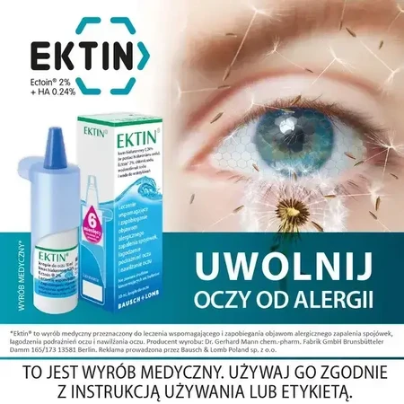 Капли глазные Эктин Bausch & Lomb, раствор, 10 мл: цены и характеристики