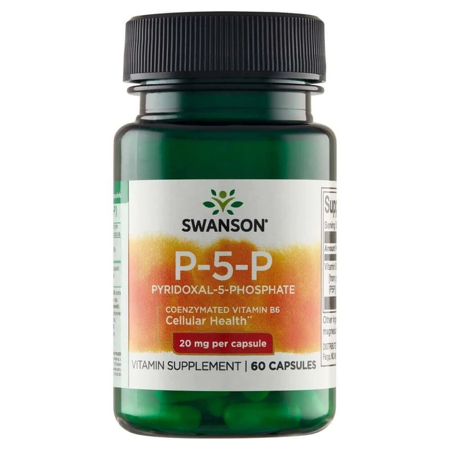 Swanson P-5-P, вітамін B6 20 мг, 60 капсул: ціни та характеристики