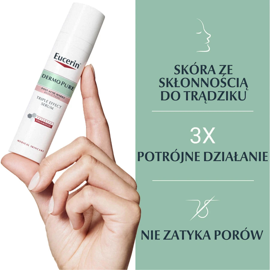 Eucerin DermoPure, сыворотка тройного действия для кожи с несовершенствами и угревой сыпью, 40 мл: цены и характеристики