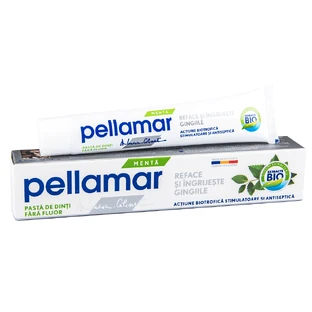 Зубная паста без фтора с мятой, 50 мл, Pellamar