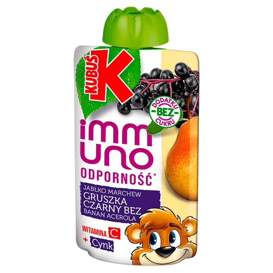 Кубу Иммуно Одпорно, мусс, груша, цветок бузины, 100 г: цены и характеристики