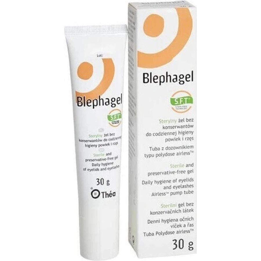 BLEPHAGEL Стерильный гель для гигиены век и ресниц 1×30 г, гипоаллергенный: цены и характеристики