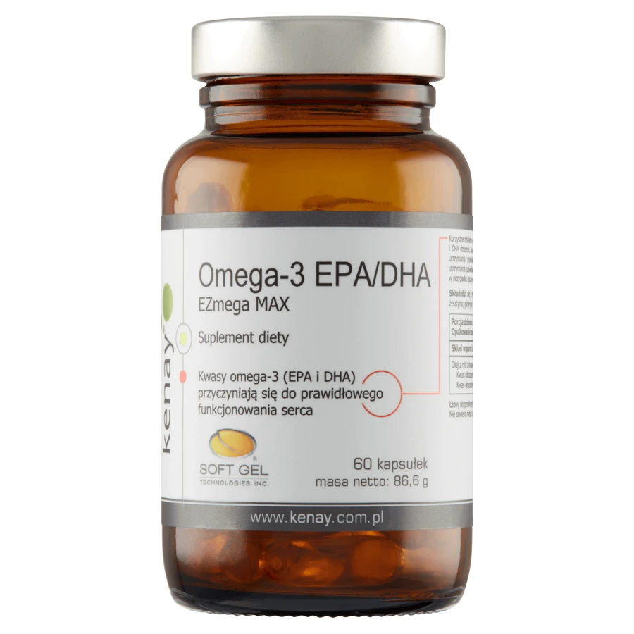 Омега-3 ЭПК/ДГК Kenay Omega-3 EPA/DHA EZmega Max, 60 капсул: цены и характеристики
