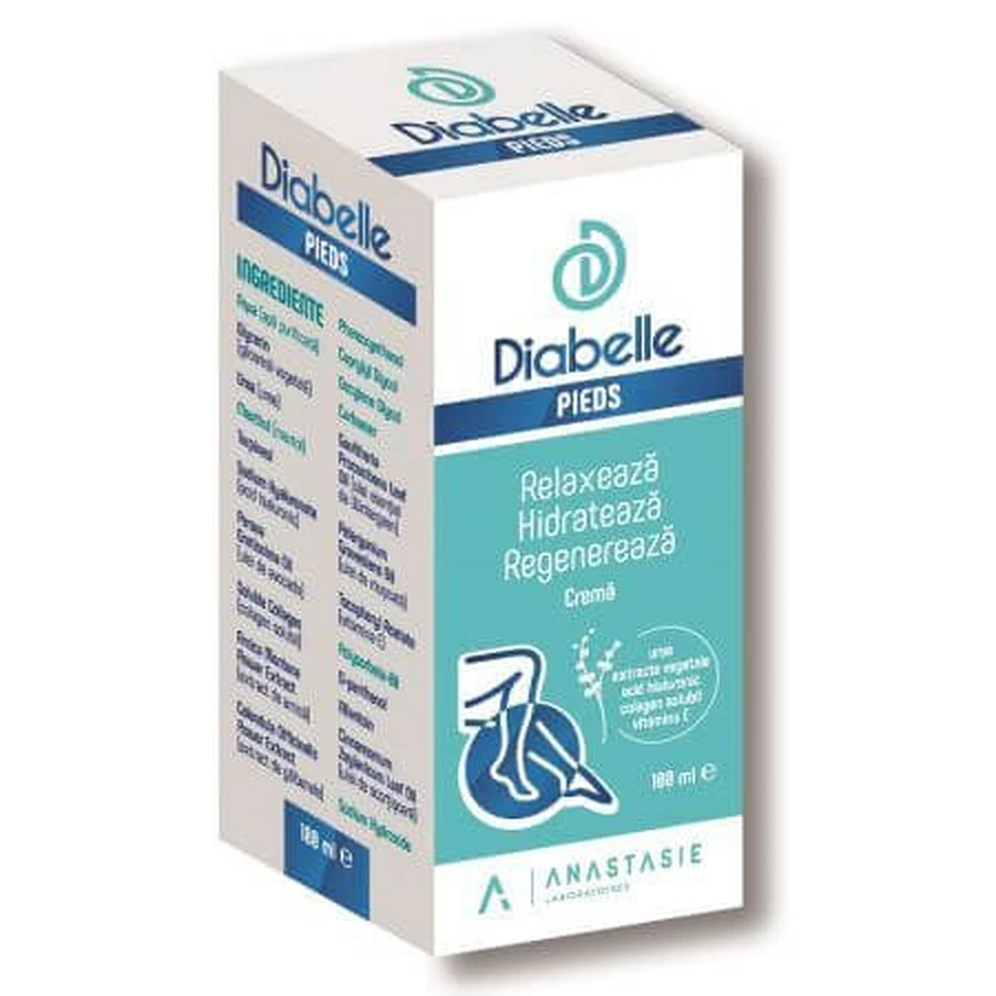 Крем для диабетических стоп Diabelle Pieds, 100 мл, Anastasie Laboratoires: цены и характеристики