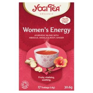 Yogi Tea Women's Energy, енергетичний чай для жінок, БІО, 1,8 г х 17 пакетиків