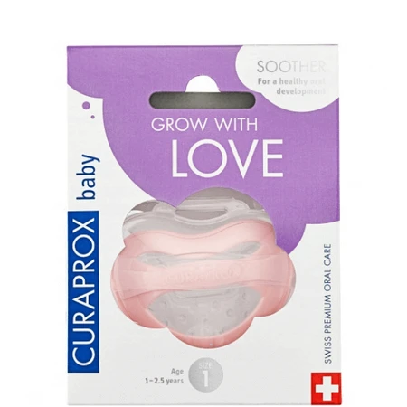 Пустышка Curaprox Baby 1 - 2,5 года, возраст 1 год, ручная: цены и характеристики
