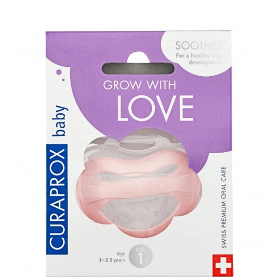 Пустышка Curaprox Baby 1 - 2,5 года, возраст 1 год, ручная: цены и характеристики