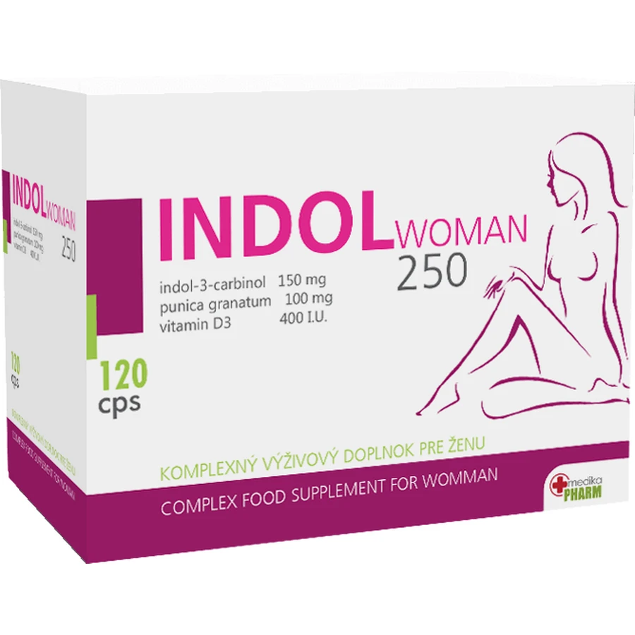 Indol WOMAN 250 120 капсул: ціни та характеристики