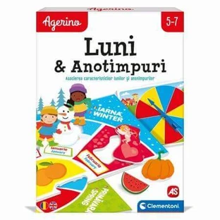 Развивающая игра Agerino "Понедельники и времена года", 5 лет+, Clementoni