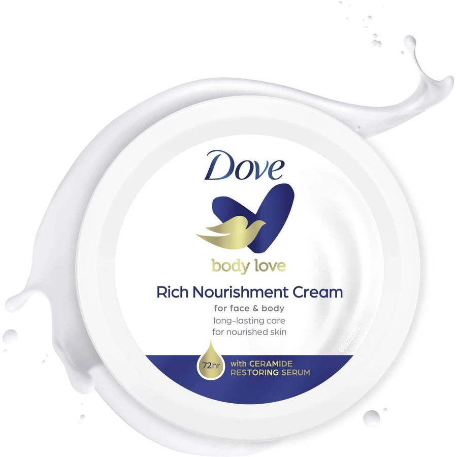 Dove Body Love богатый питательный крем для лица и тела 150 мл: цены и характеристики