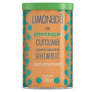 Лимонад со вкусом куркумы и имбиря Green Sugar, 250 г, Remedia Laboratories