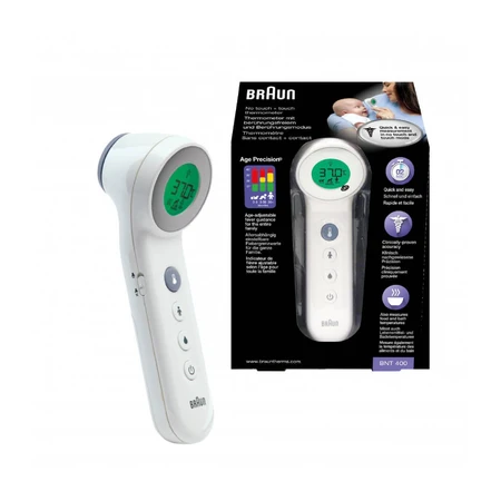 Термометр Braun No touch + touch с функцией Age Precision BNT400: цены и характеристики