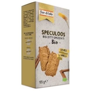 Органічне печиво з медом та корицею Speculos, 125 г, Fior di Loto