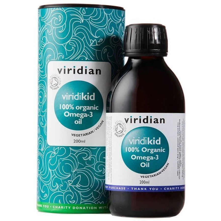Viridian Viridikid Omega 3 Oil Organic (Органічна олія Омега 3 для дітей) 200 мл: ціни та характеристики