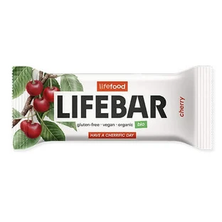 Сирий органічний безглютеновий сирий батончик з вишнею, 40 г, Lifebar