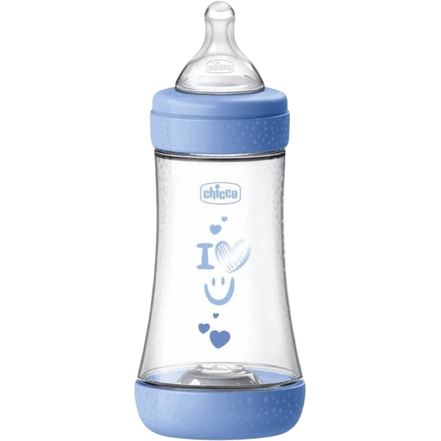 Пляшечка Chicco Дитяча пляшечка Perfect5 силіконова, синя 240 мл: ціни та характеристики