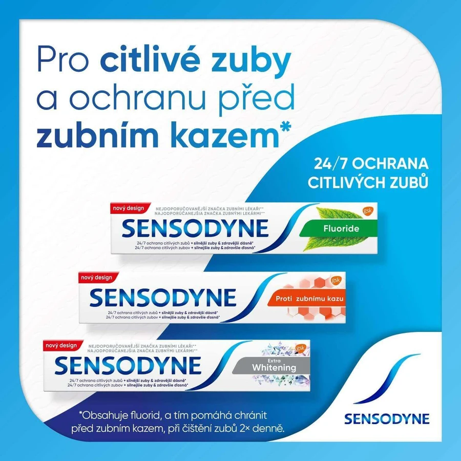 Зубна паста Sensodyne Fluoride 75 мл: ціни та характеристики