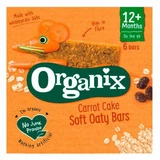 Батончик Organix Carrot Cake Soft Oaty Bars органический, для детей с 12 месяцев, 6 шт. по 23 г