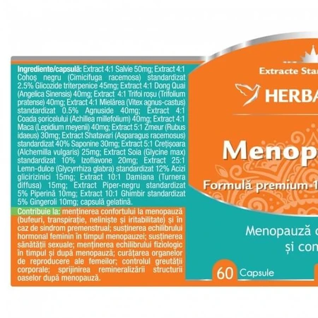 Менопазен, 120 капсул, Herbagetica: ціни та характеристики