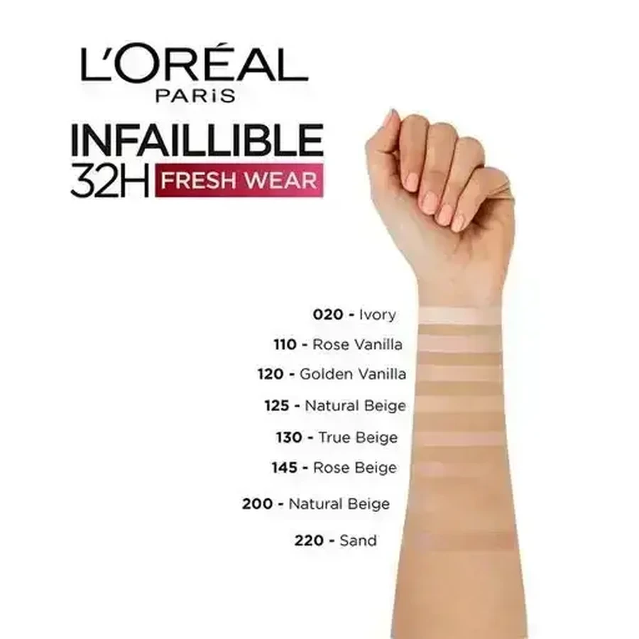 Тональний крем Loreal Paris Infaillible 32H Fresh Wear 125 Natural Beige, 30 мл: ціни та характеристики