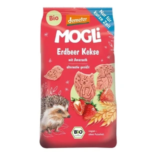 Органическое клубничное печенье, 125 г, Mogli
