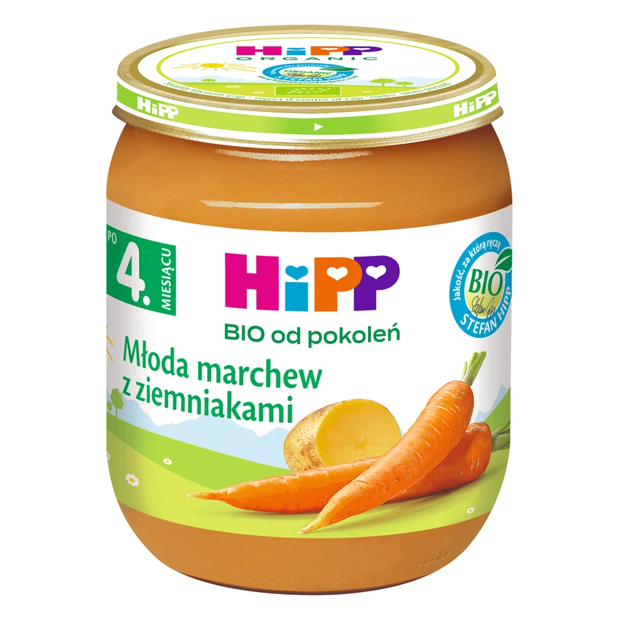 Овощное пюре Hipp Bio Молодая морковь и картофель, после 4 месяцев 125 г: цены и характеристики