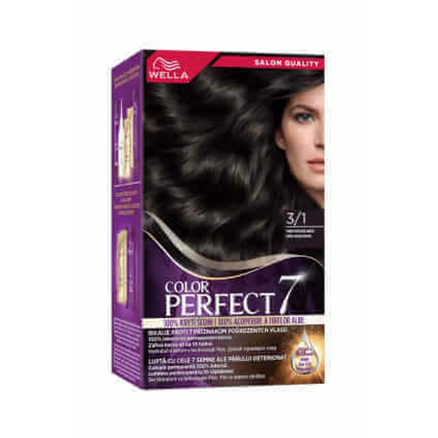 Wella Colour Perfect Перманентная краска для волос 3/1 темно-серый, 1 шт.: цены и характеристики