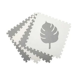 Килимок ігровий Puzzle 3D Feli, 120x120 см, сірий, Momi
