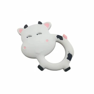 Силиконовая игрушка-прорезыватель, Белая корова, Coccorito