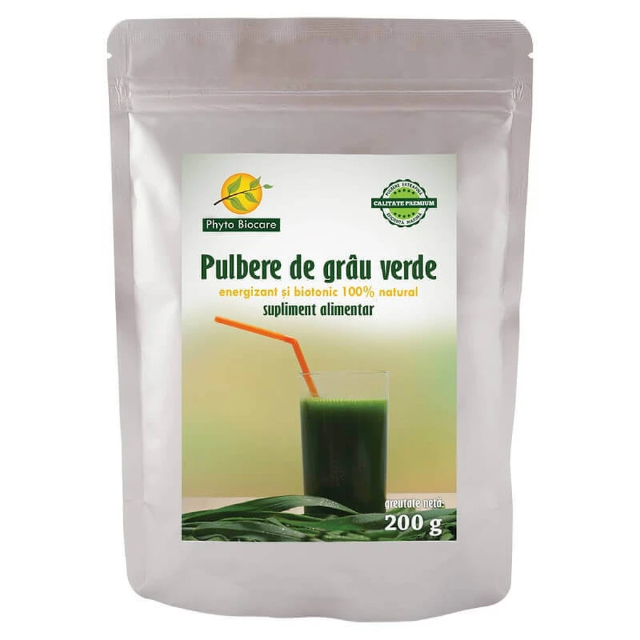 Порошок зеленой пшеницы, 200 г, Phyto Biocare: цены и характеристики