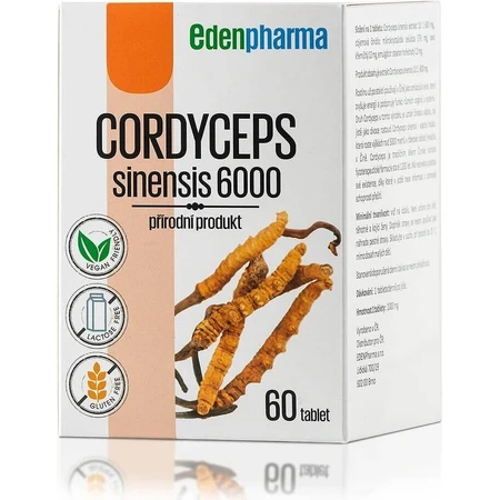EDENPharma CORDYCEPS sinensis 6000 1×60 таб, дієтична добавка: ціни та характеристики
