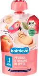 Babylove Персиковое пюре с бананом и Mr ECO, 12+, 100 г