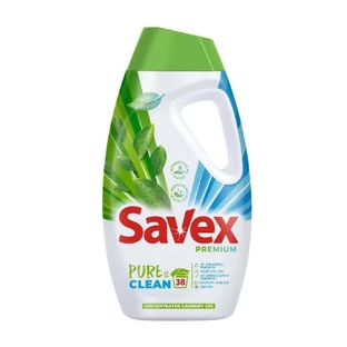 Жидкое моющее средство Pure & Clean, 38 стирок, 1,71 л, Savex Premium