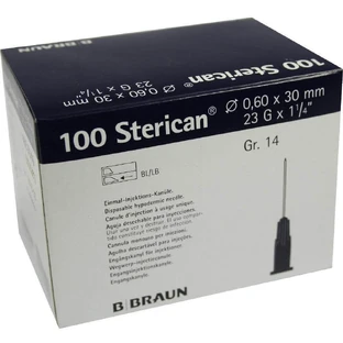 B.Braun BB Sterican одноразовая игла голубая 0,6х30 мм, шт 100 шт
