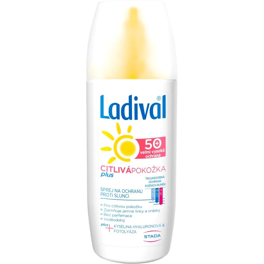 Спрей для чутливої шкіри Ladival Sensitive skin plus OF50+ 150 мл: ціни та характеристики