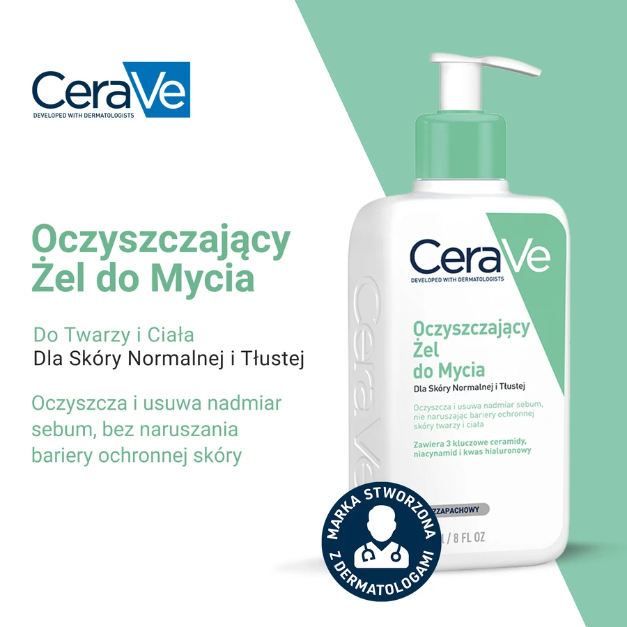 CeraVe Очищающее средство для нормальной и жирной кожи, 473 мл: цены и характеристики