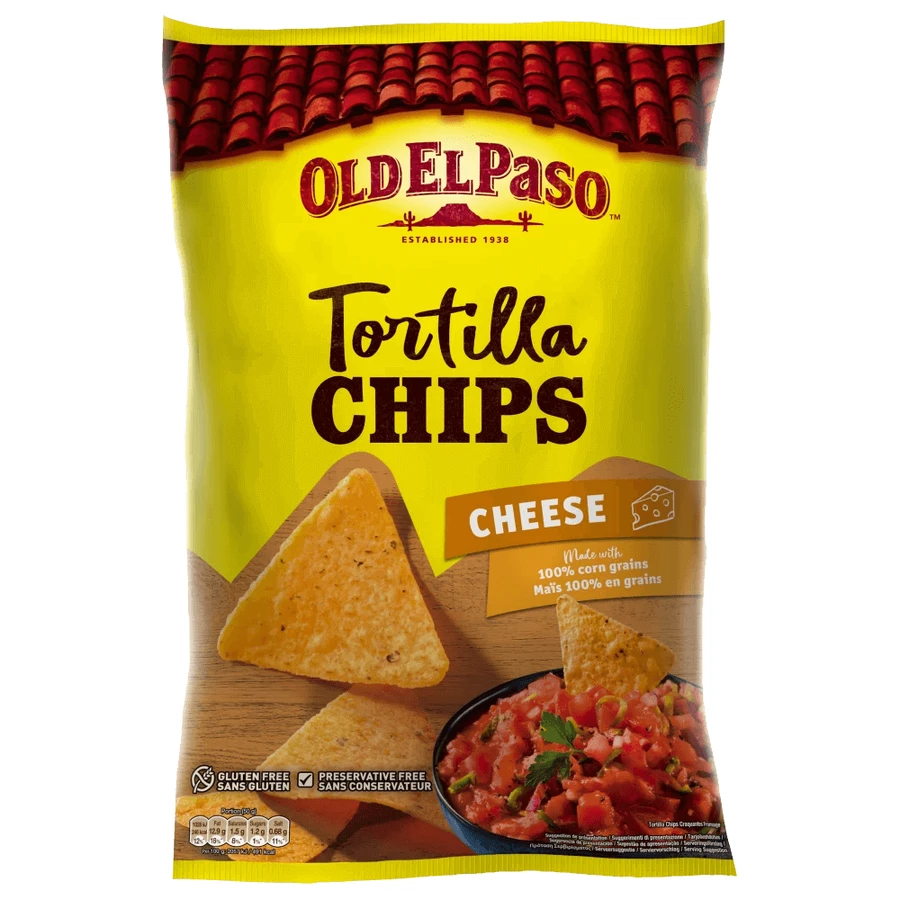 Сырные чипсы тортилья, 185 г, Old El Paso: цены и характеристики