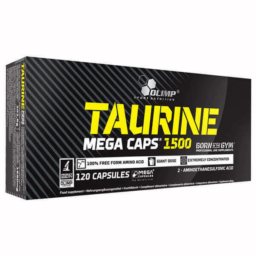 Olimp Taurine 1500 Mega Caps, 120 капсул: ціни та характеристики