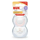 Пустушка силіконова Star Pink, 2 штуки, 0-2 місяці, Nuk
