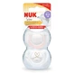 Пустушка Nuk Star Pink силіконова, 0-2 місяці, 2 штуки