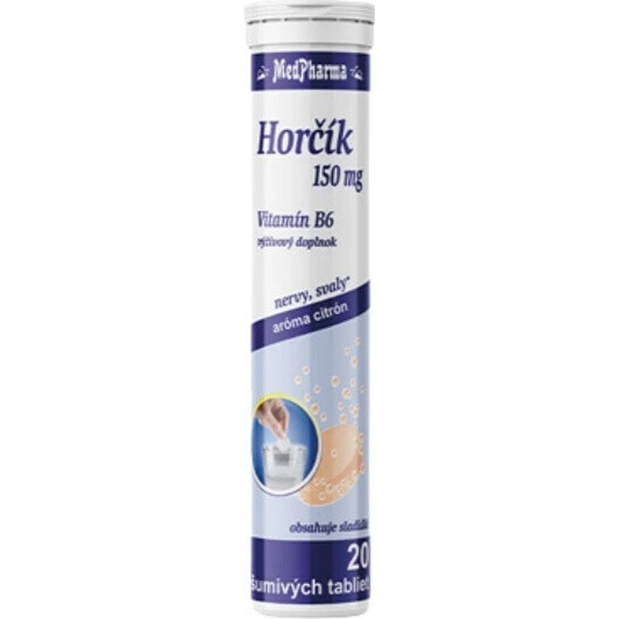 MedPharma ГОРЧИК 150MG+B6 1×20 табл. дієтична добавка: ціни та характеристики