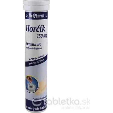 MedPharma ГОРЧИК 150MG+B6 1×20 табл. дієтична добавка: ціни та характеристики