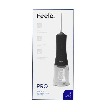 Feelo Pro, ирригатор полости рта, беспроводной, черный: цены и характеристики