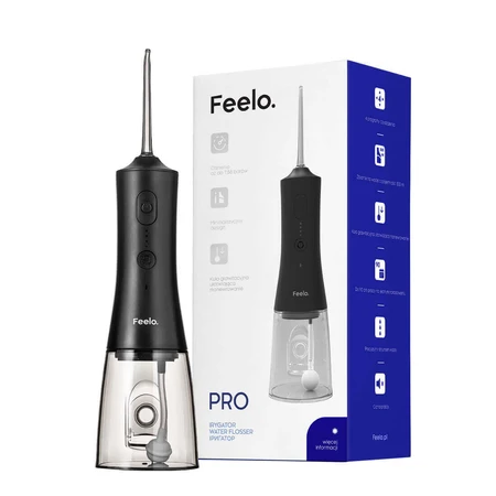 Feelo Pro, ирригатор полости рта, беспроводной, черный: цены и характеристики