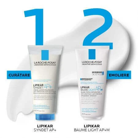 La Roche-Posay Lipikar Baume Light AP+M бальзам тройного действия против сухих пятен, 200 мл: цены и характеристики