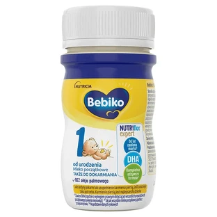 Готове питне дитяче молоко Bebiko 1 Nutriflor Expert, з народження, 90 мл